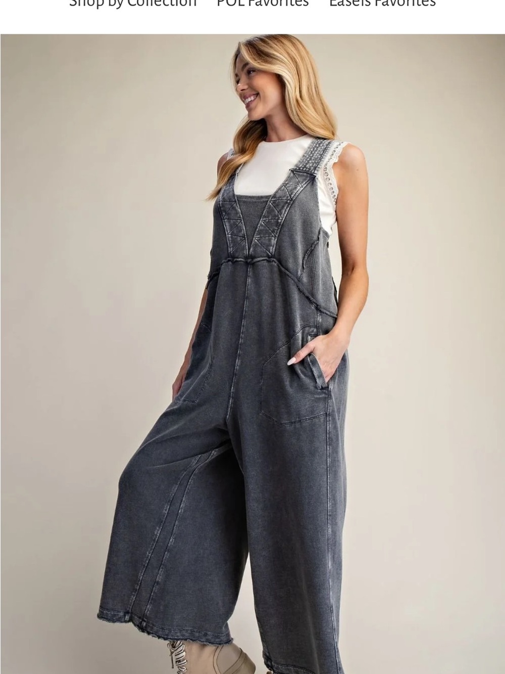 Easel Weekend Whisper Jumpsuit